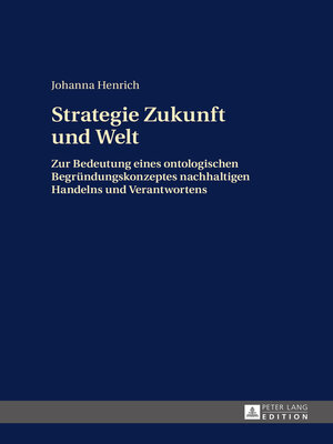 cover image of Strategie Zukunft und Welt